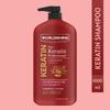 Shampoing Brillance Kératine WORLDSHINE | Kératine + Huile d'Argan + Huile de Jojoba | Répare les Cheveux Secs et Abîmés | Contrôle les Frisottis, la Casse & les Pointes Fourchues | Lisse,