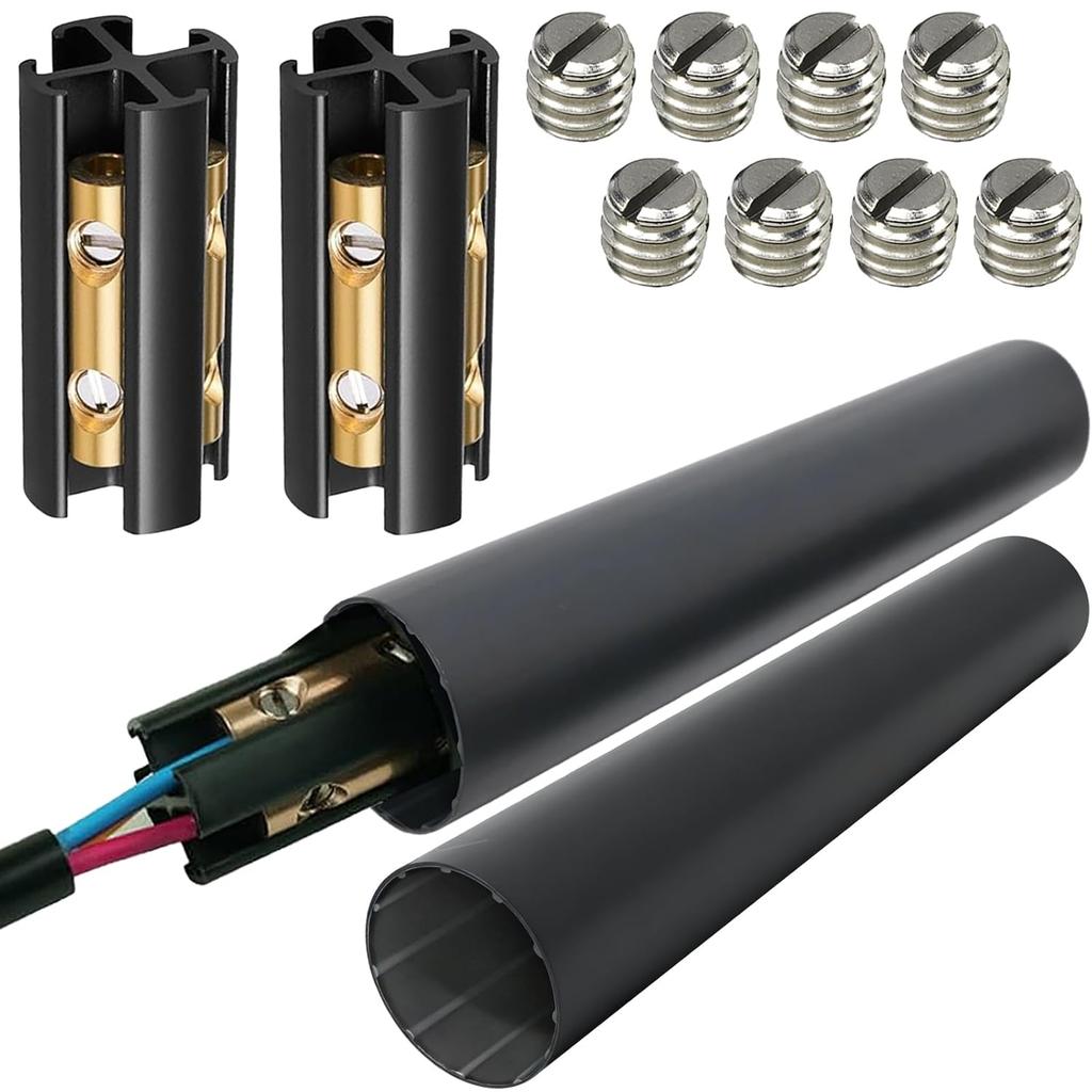 Heat Shrink Tubing UF Splice Kit For Direct Burial 4-position Screw Connector Heavy Wall Heat Shrink Tubing 20.5*3.4cm