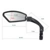 Bicycle Rearview Mirror Wide Range Adjustable Angle Reflector Scooter Bicycle Rearview Mirror Bicycle Handlebar Mirror