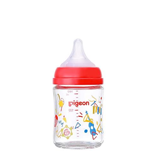 PIGEON Pigeon Breastfeeding Feel Baby Bottle 160ml 0 months and up Heat-resistant glass that cools quickly Music design Scratch-resistant and