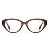 Chic Cat Eye Blue Light Blocking Glasses In Tea Brown Anti-Eyestrain for Comfortable Fit Ideal for Office Gaming  Everyday Use