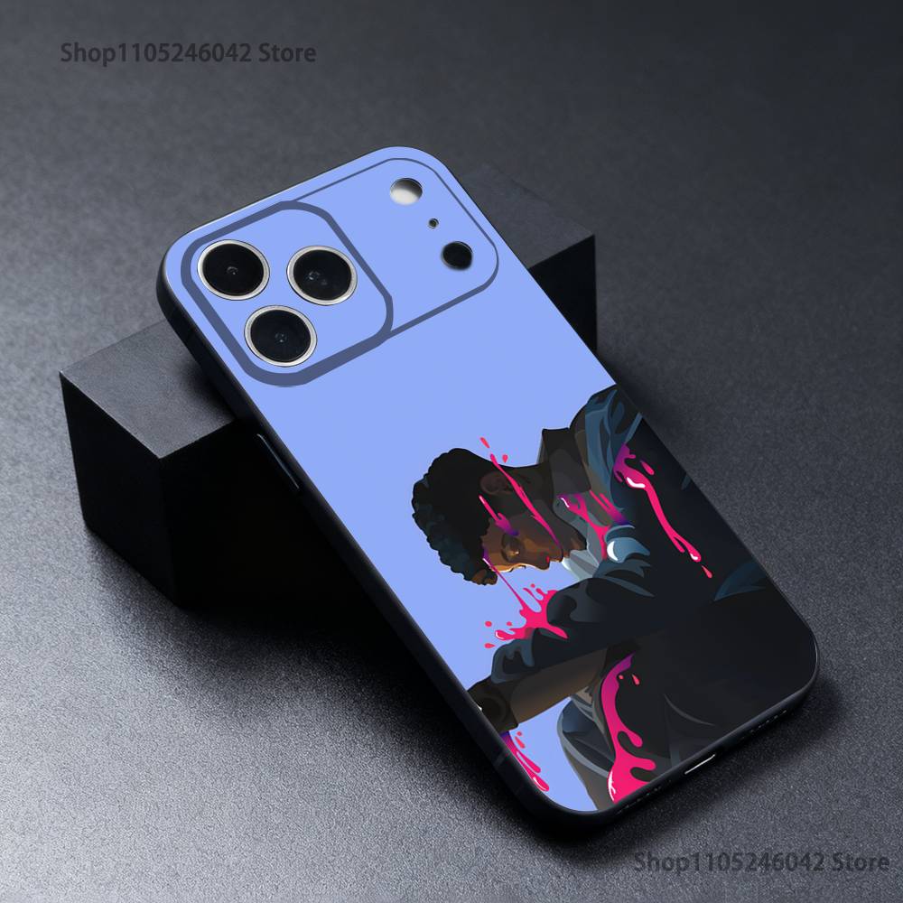Yan Block 111 444 Rapper Phone Case For iPhone 17,16,15,14,13,12,11,Pro,XS,Max,XR,Plus,E,SE4,Mini Black Soft Cover