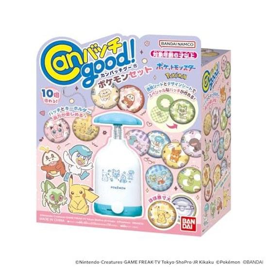 BANDAI Can Badge Good Pokemon Set
