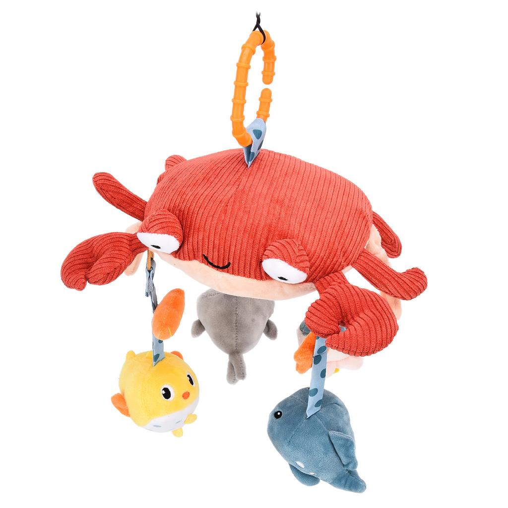 Baby Crib Mobile Baby Bed Rattles Hanging Plush Crab Bell Toys Stroller Pendant for Newborn
