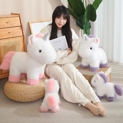 Cute Dreamworld Unicorn Plush Toy Cartoon Animal Unicorn Pink Purple Plush Doll Home Decor Gift Kids