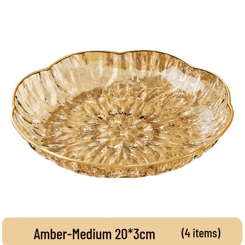 Lufenglai Ins Style Plastic Fruit & Snack Plate Set