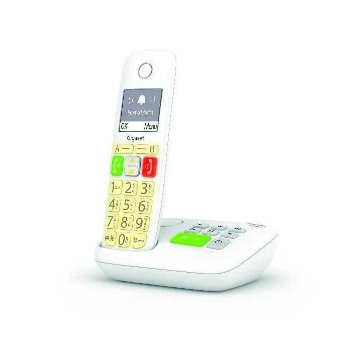 Téléphone Fixe GIGASET E290 A Blanc - Répondeur Numérique Intégré Et Touches Larges Pour Un Confort Maximum