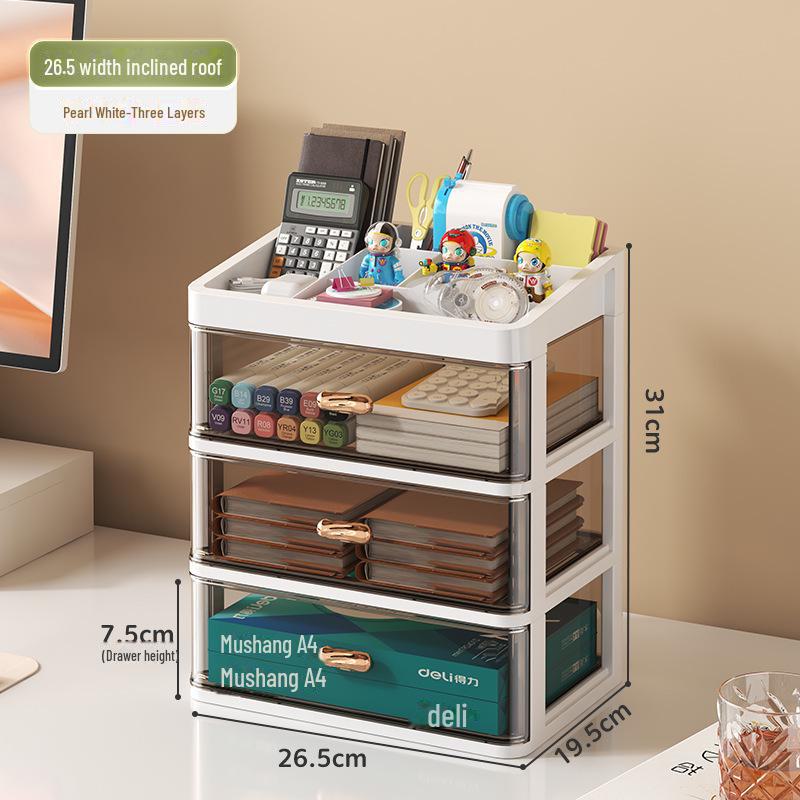 Plastic Drawer Desktop Organizer for Stationery and Cosmetics