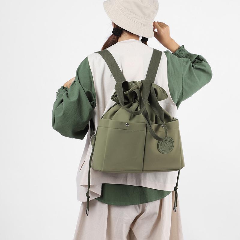 Drawstring Corset Backpack Lightweight Student Schoolbag