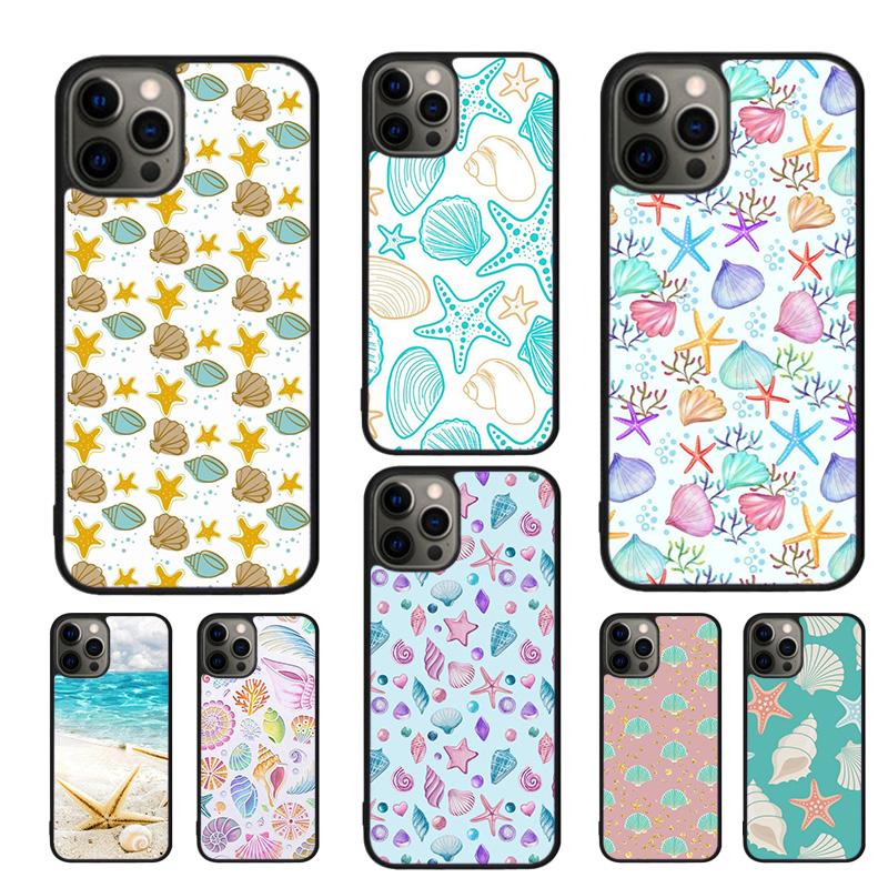 Sea Shells Mobile Phone Cases Cover For iPhone 17 Air 16e 15 14 12 13 11 Pro MAX Apple Plus Coque
