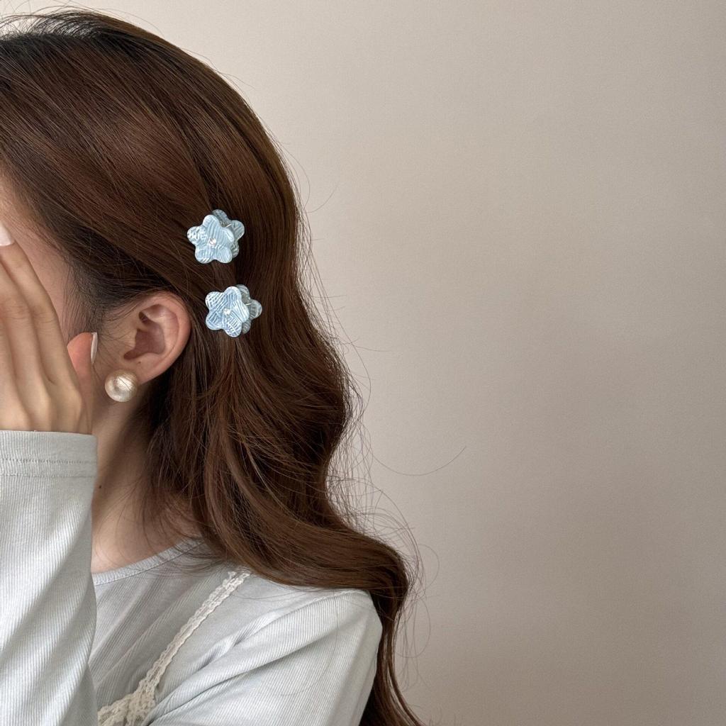 Korean Style Girly Bangs Claw Clip: Versatile Acetate Princess Shark Clip
