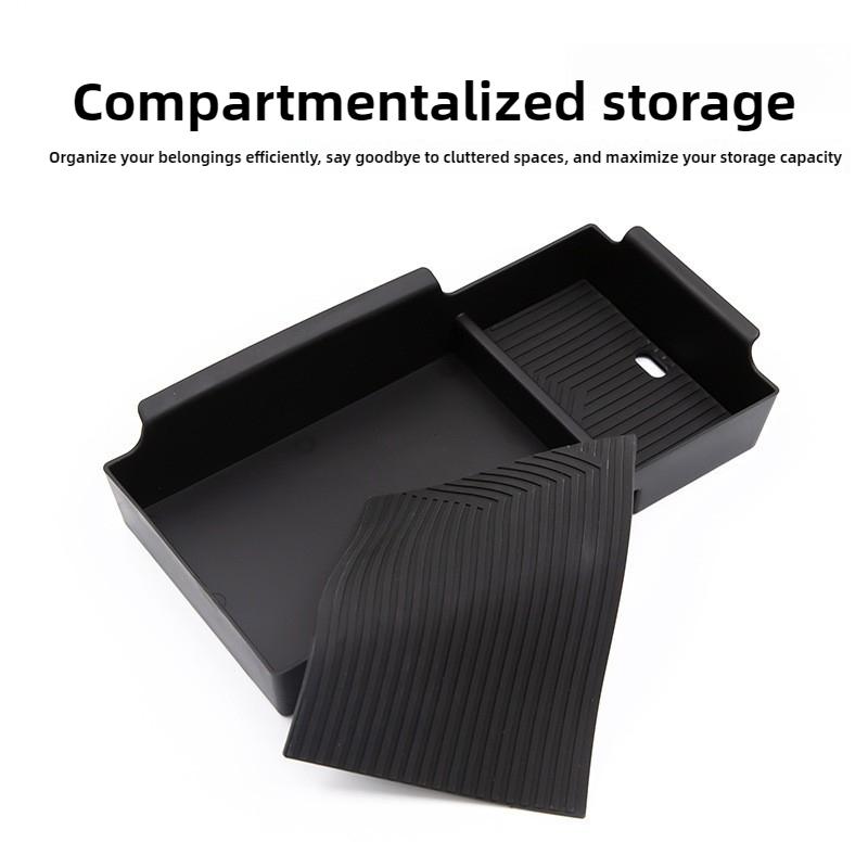 Car Storage Box for MG ES5 S5 EV 2024 2025 2026 Armrest Storage Box Center Console Lower Storage Tray Car Accessories Organizer