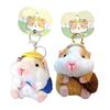 Keychain Pendant Cartoon Dutch Pig Doll Keyring Soft Velvet Touch Stress Relief Key Chain Backpack Hanging Decoration