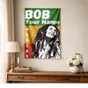Bob Marley Customize Text Tapestry Boho Wall Hanging Vibrant Fade-Resistant Print Perfect for Dorm Room Multi-purpose for All Occasions