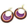 Les Trésors De Lily [N7237] - Designer Earrings 'Altaï' Purple