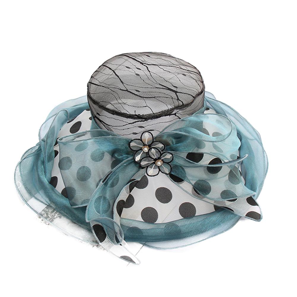 Buy Ladies Floral Fascinator Polka Dot 