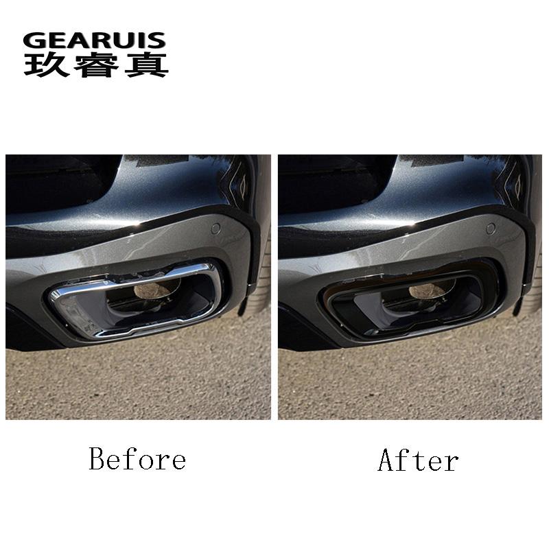 Auto-Styling für BMW X5 X6 X7 G05 G06 G07 Automobile Heckklappe Rahmen Dekoration Abdeckungen Aufkleber Trim Auspuffrohr