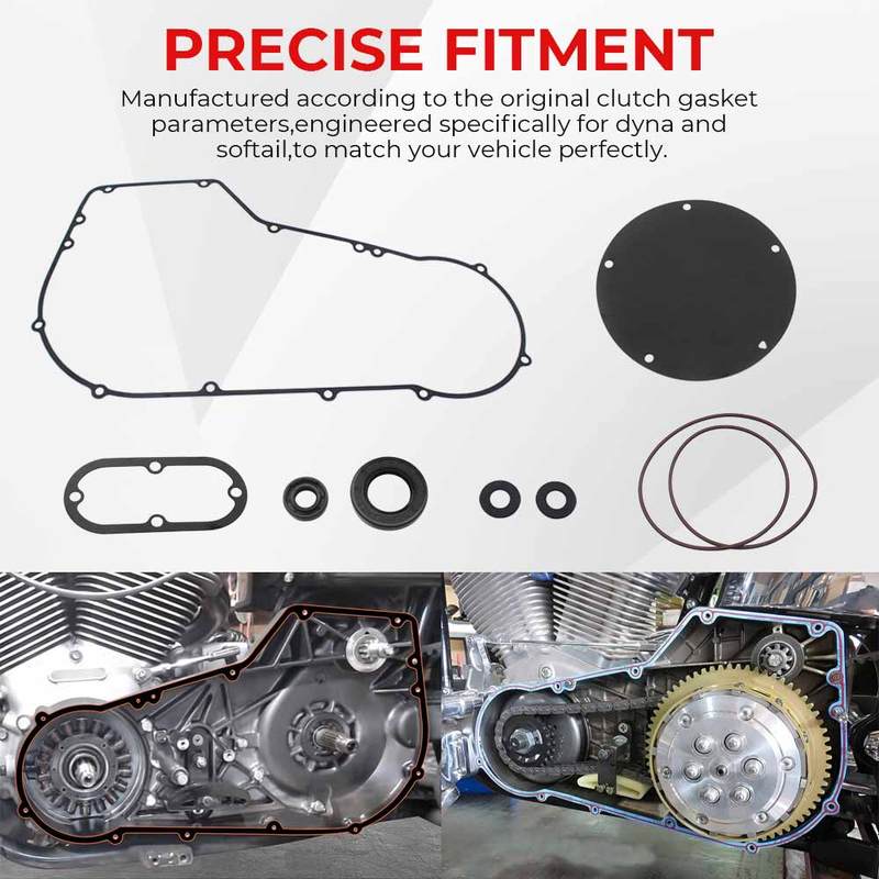 Motorcycle 1 Set Primary Clutch Cover Gasket Seal Kit/ Primary Case Gasket For Harley-Davidson Dyna Wide Glide FXDWG/I 1994-2005