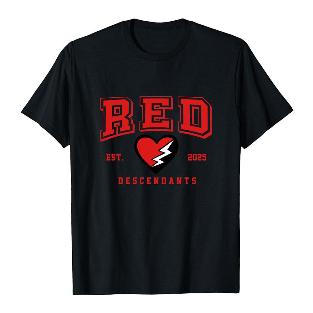 Descendantss Red Mal BRIDGET EVIE Tee Wicked Wonderland Design Graphic Merch Shirt Short Sleeve Cotton Summer Women T-shirt Soft XS