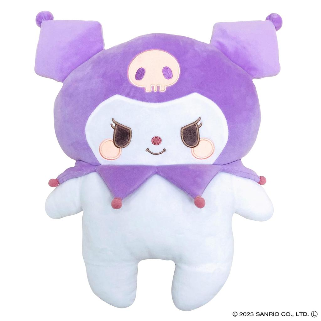 MORIPiLO Morishita Sanrio Body Pillow 36x48cm Large Stuffed Animal Cushion Character Goods SANRIO Furapiro Purple 4621266 Kuromi-chan