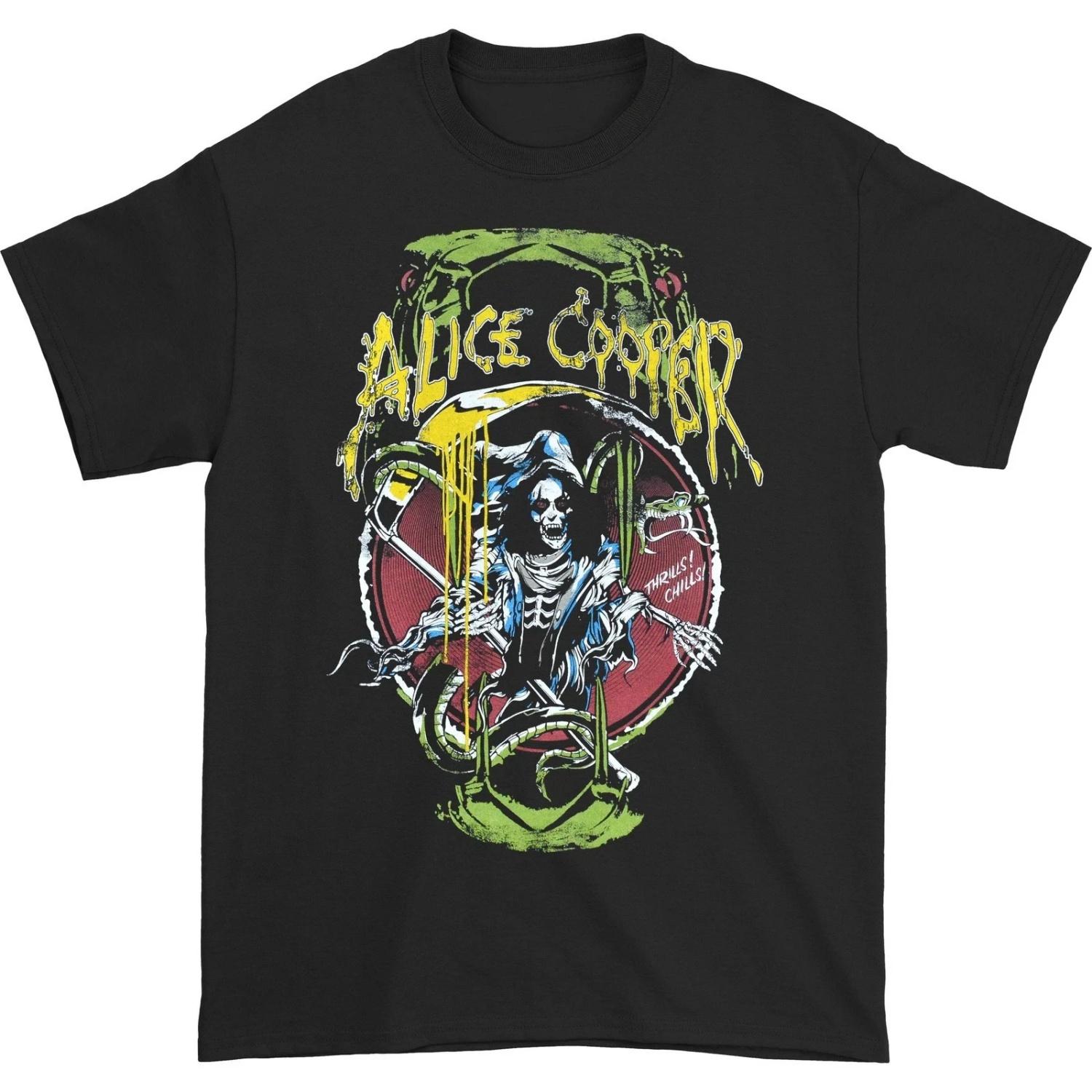 

Men s Alice Cooper Raise The Dead T-shirt Men s T-shirt Daily Outdoor Retro Men s and Women s Fan Printed T-shirt S чёрный