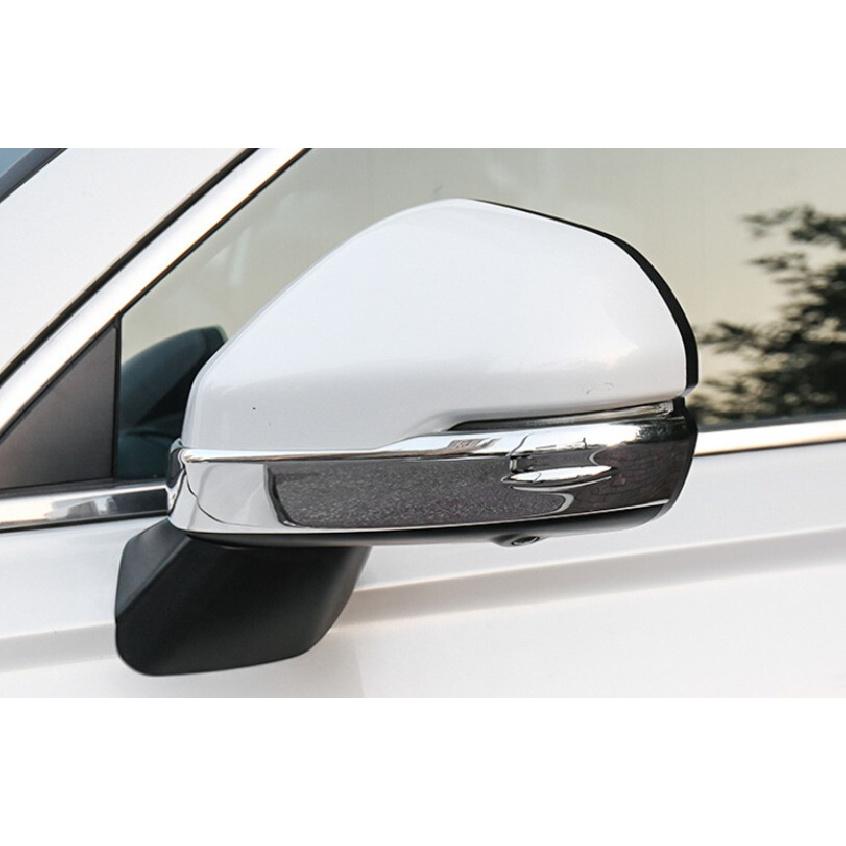 Chrome Rear View Side Door Mirror Strip Trim 2pcs For Honda CRV CR-V 2023-2024