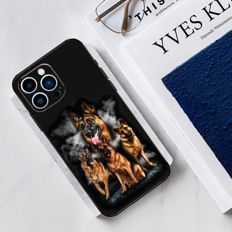 

Cartoon German Shepherd Dog Phone Case For iPhone 13 11 12 14 15 16 Pro Max 7 8 Plus X XS XR 12 13 Mini Bumper Cover iPhone 11