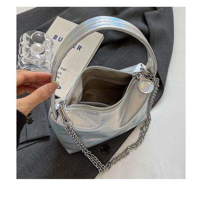 IELGY Женская универсальная серебряная сумка-мешок — фото 10