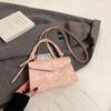 Autumn Womens Small Square Shoulder Bag Premium Textured Crossbody Bag Fashion Minimalist Versatile Handbag Purse KTB