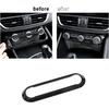 Carbon Fiber Style ABS for Alfa Romeo Giulia Stelvio 2016-2018 Car Center Air Conditioning Frame Cover Trim Auto Accessories