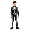 Mono de rendimiento para niños con estampado digital de esqueleto creativo de Halloween para niños