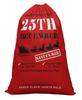 Printtoo Large Drawstring Canvas Bag Christmas Sack Bags Santa Gift Sack Custom Party Favor 2 Pcs 27x20 Inch
