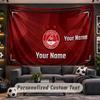 Aberdeen FC Personalized Tapestry Support Custom Name, Wall Art Home Decoration