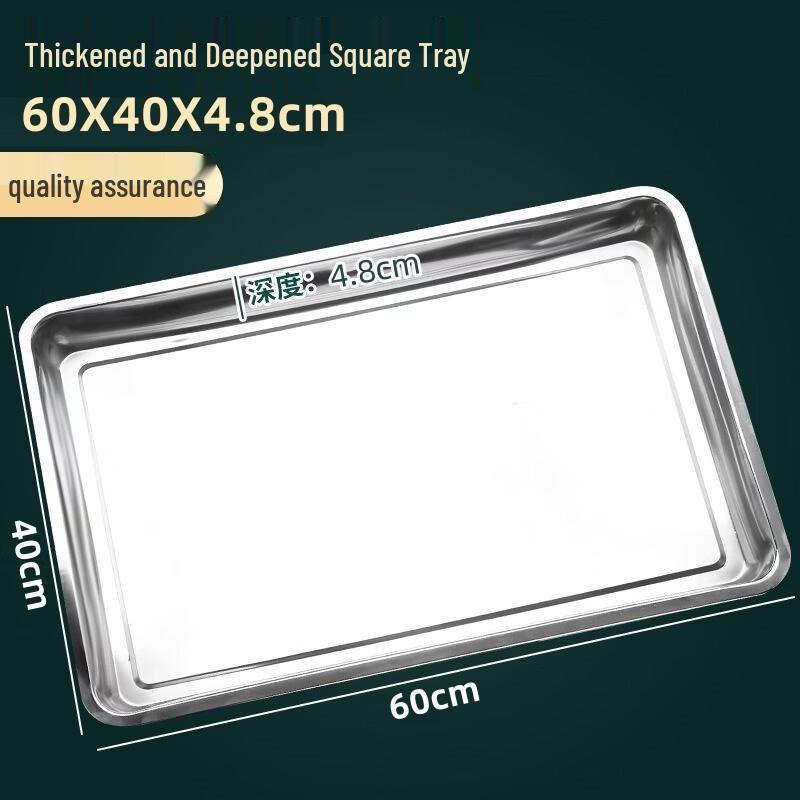 DM 304 Stainless Steel Rectangular Tray