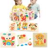 Premium Quality Wooden Puzzle Educational Developmental Baby Kids Training Toy With Fashion Style