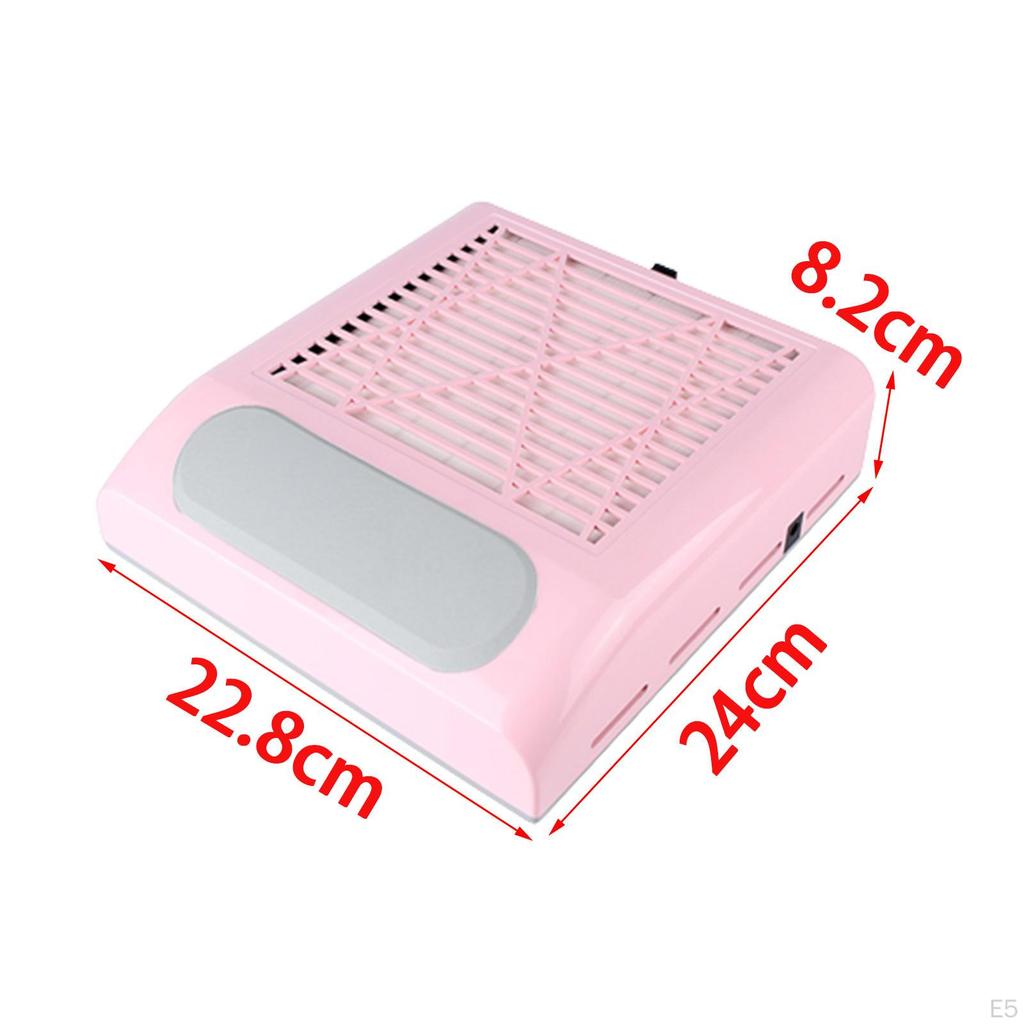 Nail Dust Collector Machine with Reusable Filter Mesh Extractor EUR White