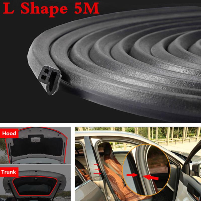 Car Door Rubber Seal Trim Door Edge Guards Weatherstrip for Window Door Engine Cover Z Shape Rubber Seal Protector Guard Strip 4M Length