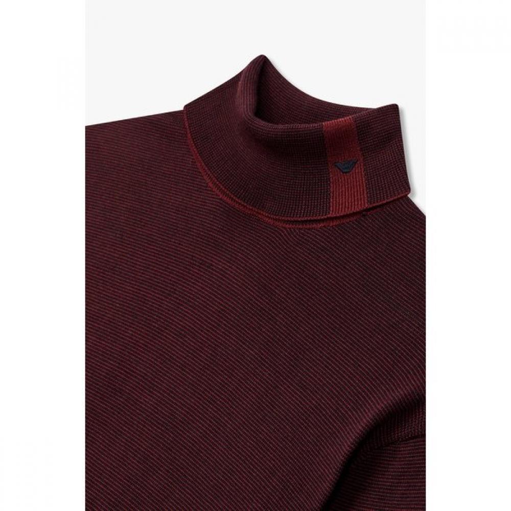 Emporio Armani Men Stripe Turtleneck Knit A515328018