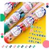 Showa Note Doraemon Gel Ink Ballpoint Pen Juice 860214021 (Design A, 4-color set, 0.38mm ballpoint)