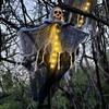 Halloween Skeleton Ghost Decoration Ghost With LED Halloween Decoration String Lights Outdoor Garden Use Spooky Party Supplies