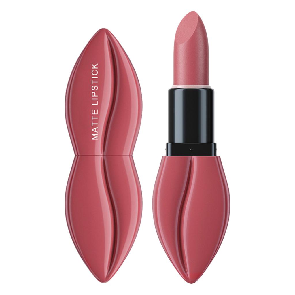 Long-Wearing Transfer-Resistant Soft Matte Lipstick – 1Pc Full-Coverage Creamy Bullet for Everyday Wear