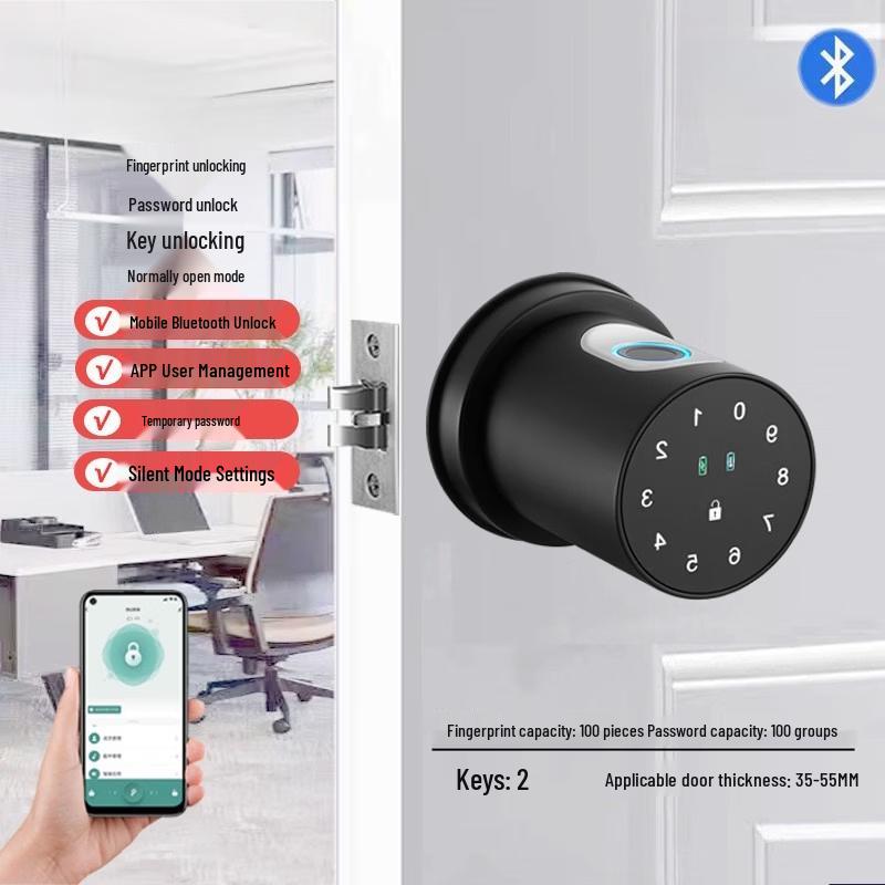 Aokewen Bluetooth App Smart Spherical Handle Lock