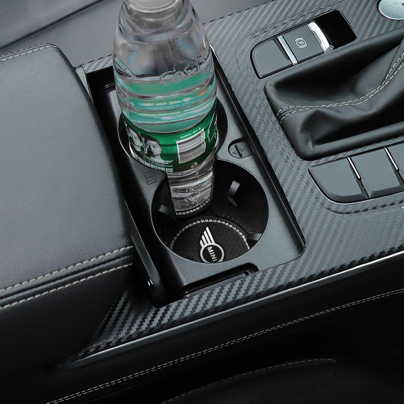 For MINI Cooper Fridge One S F56 R57 R58 R60 JCW Countryman Clubman New Car Coaster Water Cup Bottle Holder Diamond Non-Slip Mat Decoration