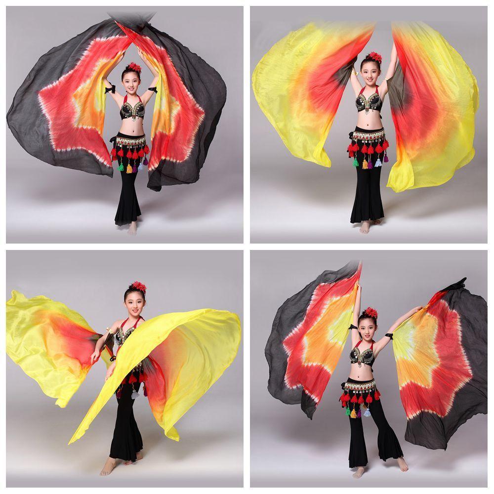 Multicolor Belly Dance Accessories Props Lightweight Colorful Scarves Flag Dance Props  Dance Party