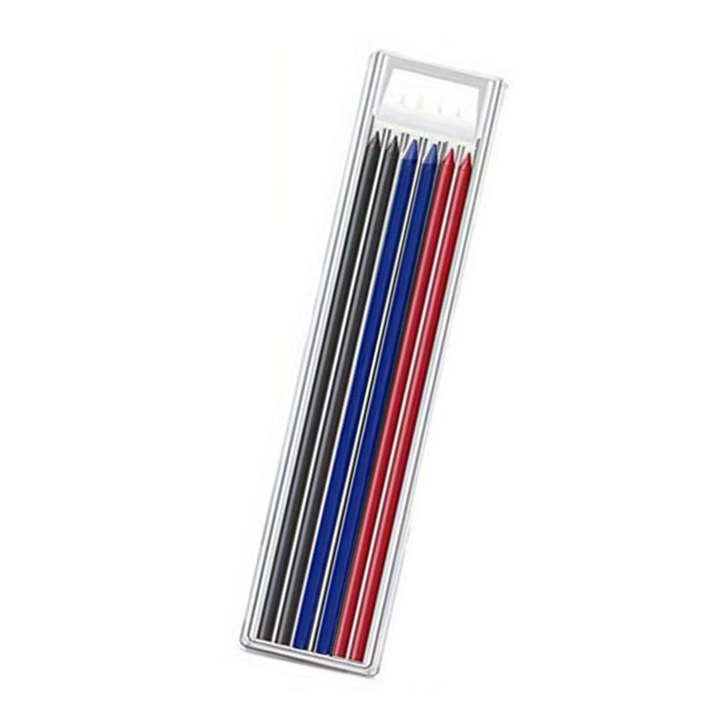 2.8mm Woodworking Mechanical Pencil with Protective Cover Pencil Sharpener Multicolor 2B Lead Core Deep Hole Marking Pencil