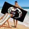 Colorful Cartoon Characters 2D Flat Print Beach Towel, Large Soft Quick Dry Towel for Beach Camping SwimmingZSTJ0915139
