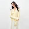 Women's V-Neck Ribbed Knit Cardigan