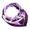 60x60cm Colorful Geometric Stripe Print Satin Silk Scarf Multifunctional Square Neck Scarves for Women