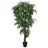 Vidaxl Artificial Mango Tree, 1050 Leaves, 200 Cm, Green