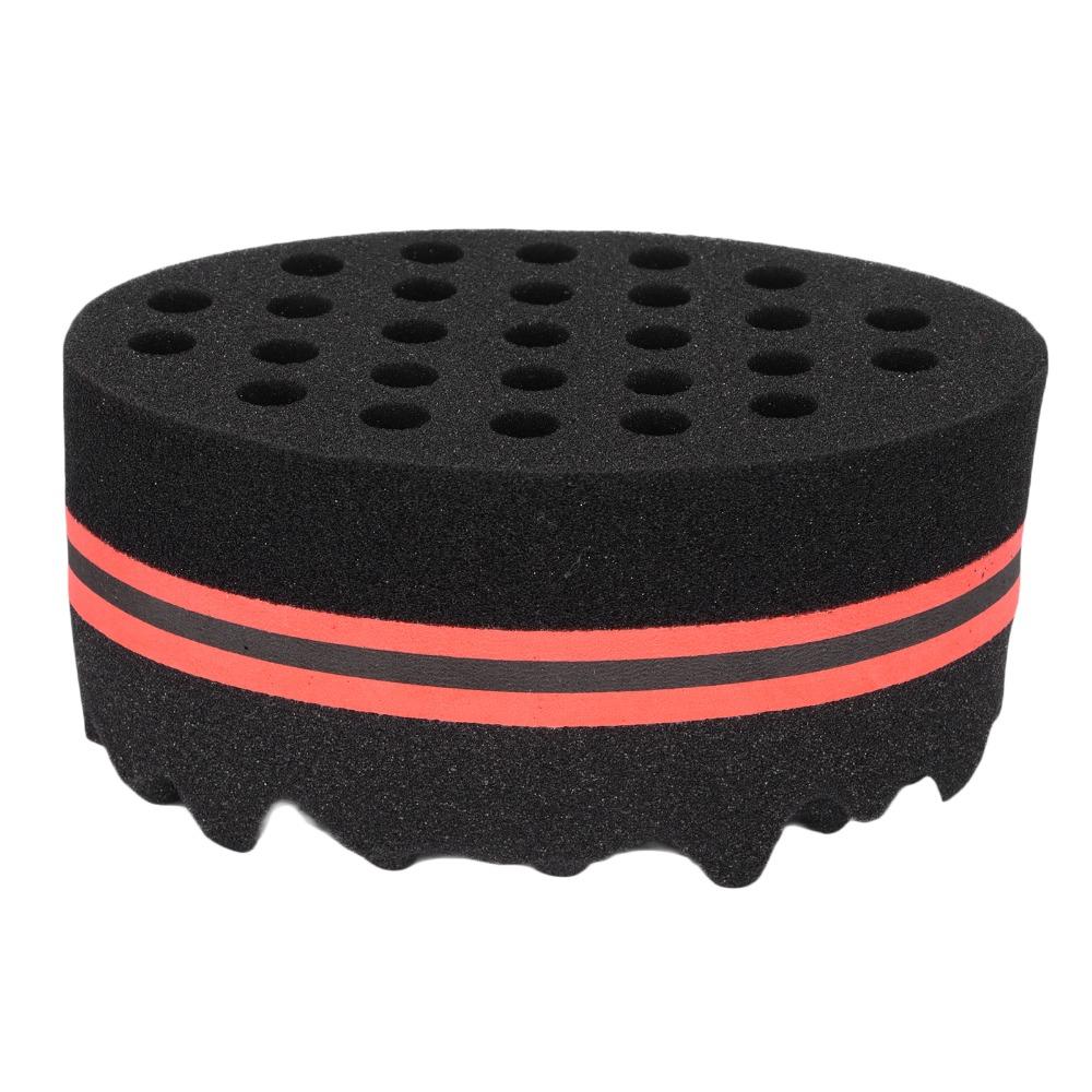Barber Tool Big Holes Hair Sponge Brush Double-Sided Professional Sponge Brush Easy to Use Durable Afro Coil Comb Home Use